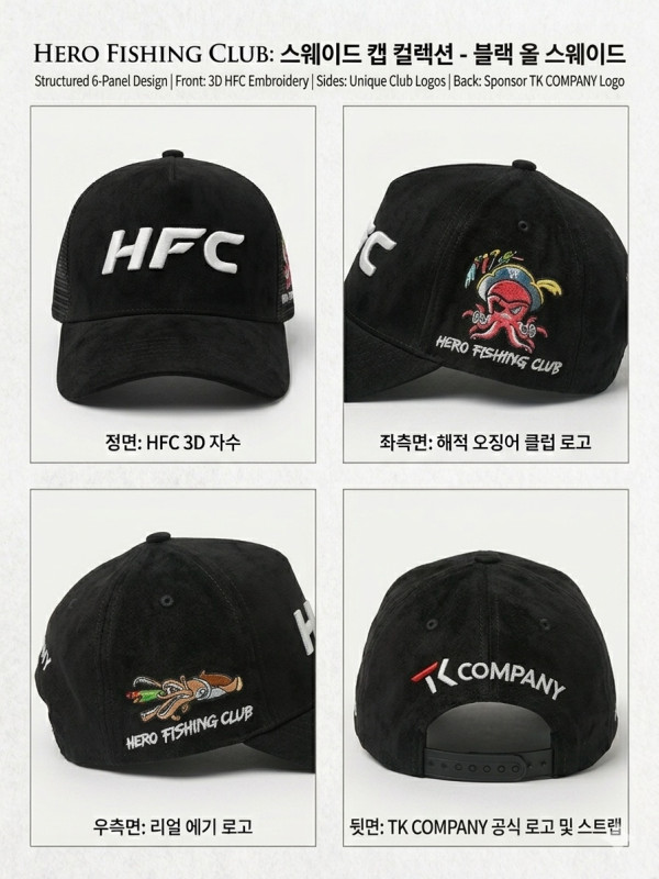 스웨이드 메쉬 모자